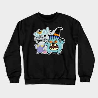 Boo! Happy Halloween Monsters! Crewneck Sweatshirt